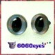 1 Pair Hand Painted Metallic Mist Cat Eyes Safety Eyes Plastic Eyes